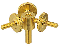 EM-Tec GS25 spider type bulk sample holder for up to Ø25mm, gold plated brass, pin